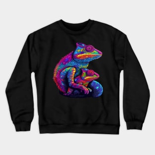 Chameleon Fathers Day Crewneck Sweatshirt